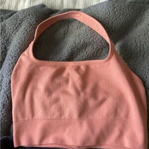 Fabeltics coral halter top, L, never worn